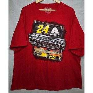 Jeff Gordon #24 NASCAR Chase Authentics  T-Shirt - Red Sz XXL 93965 Two-Sided